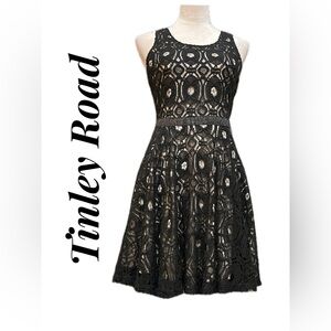 B2 NWT Tinley Road Women’s Black Lace Dress Size Small.